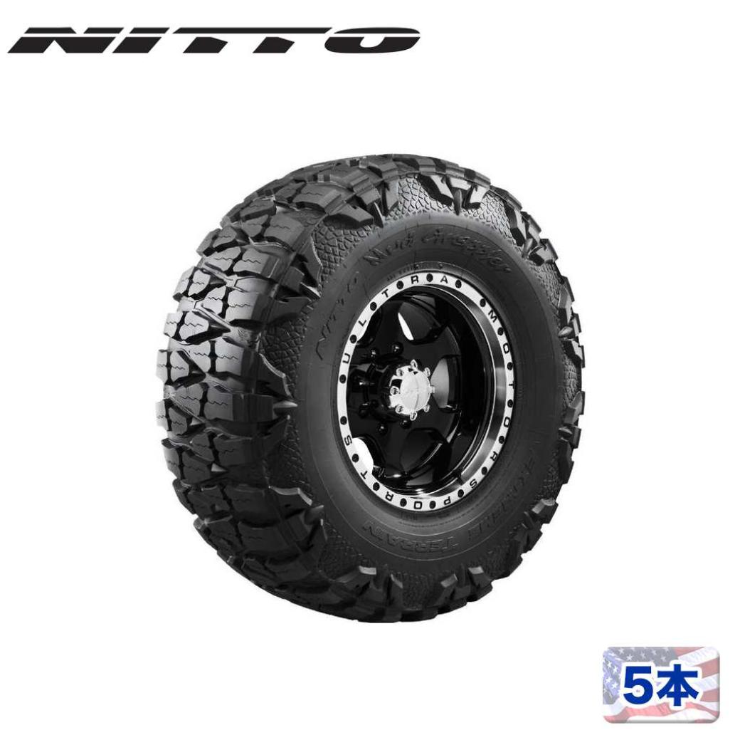 【NITTO TIRE(ニットータイヤ)正規品】20インチタイヤ 5本セットMud Grappler Extreme Mud Terrain 37×13.50R20ラジアルタイヤ ブラックレターMT M/T マッドテレーン 汎用|USATIRESHOP