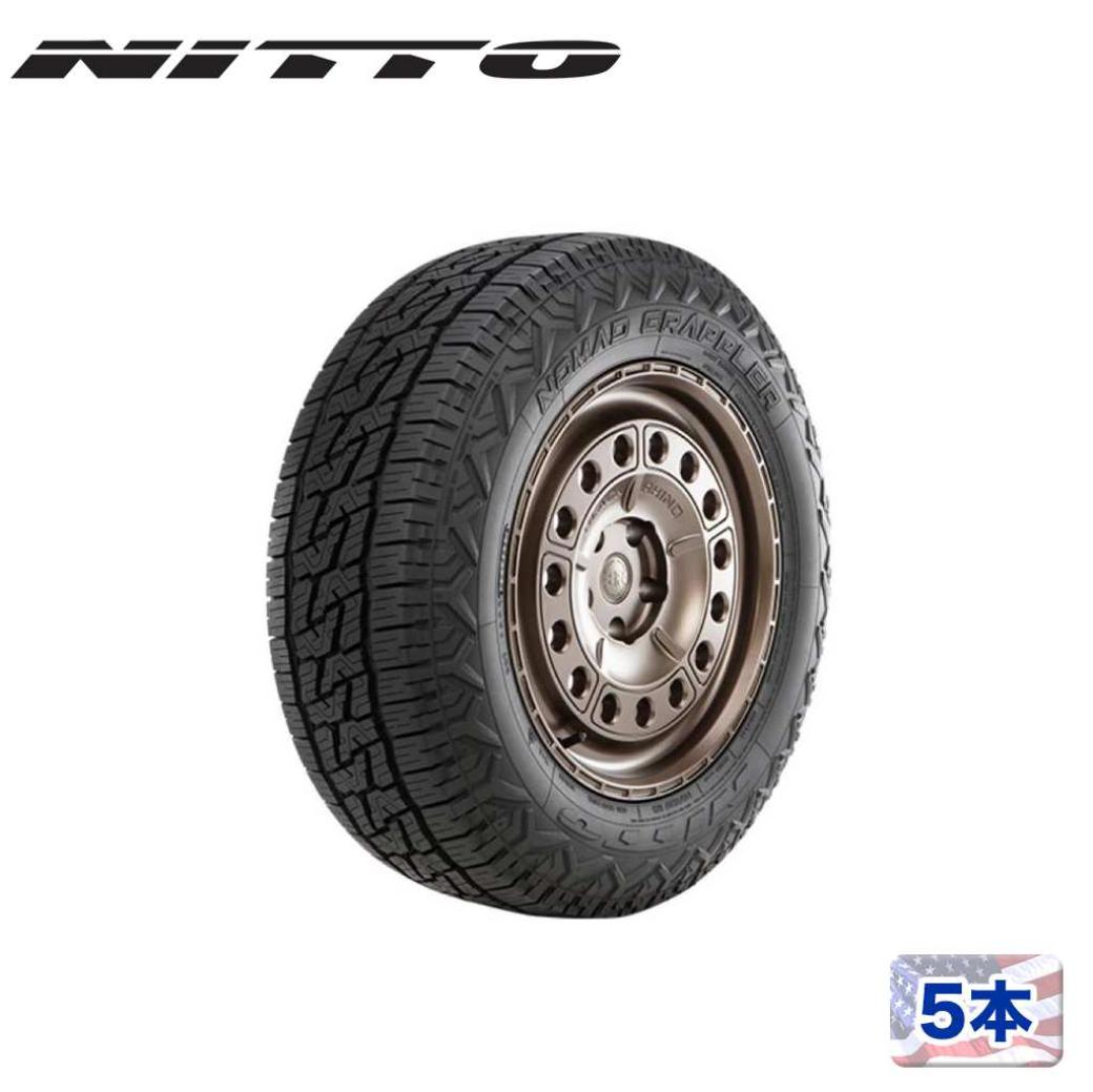 【NITTO TIRE(ニットータイヤ)正規品】 17インチタイヤ 5本セット NOMAD GRAPPLER 225/60R17 ラジアルタイヤ ブラックレター クロスオーバーテレーン 汎用