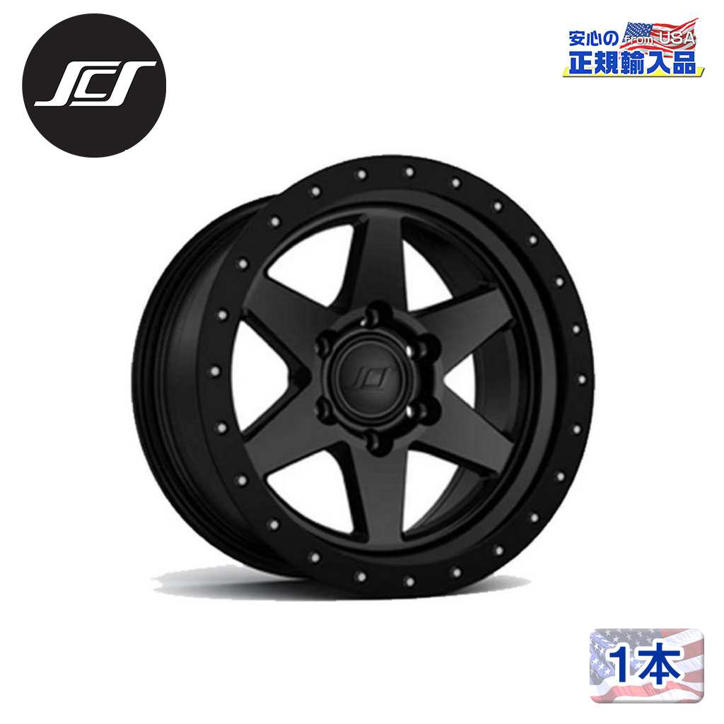 【SCS(ステルスカスタムシリーズ)正規品】16インチアルミホイール 1本BR6 16×8J 6H139.7 -12 CB106.1汎用|USATIRESHOP