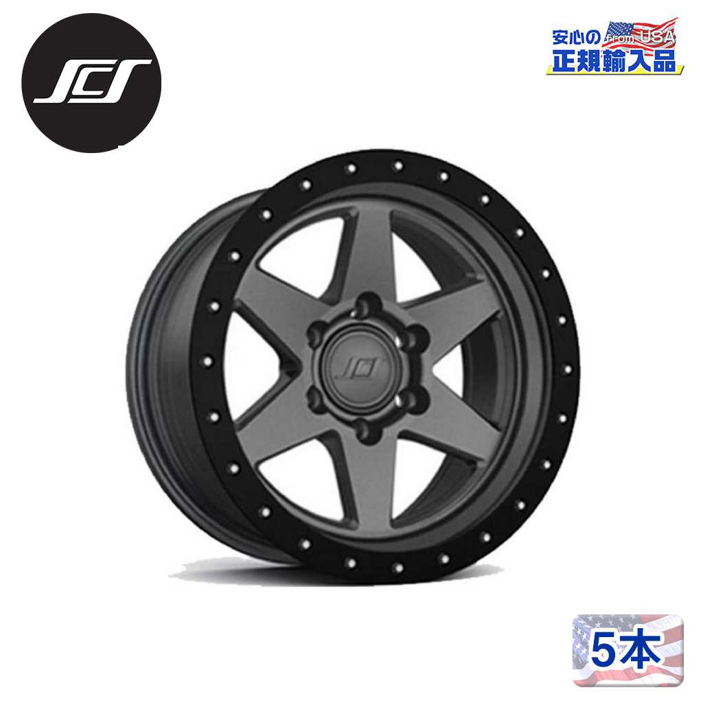 【SCS(ステルスカスタムシリーズ)正規品】 17インチアルミホイール 5本セット BR6 17×9J 6H139.7 -38 CB106.1 汎用