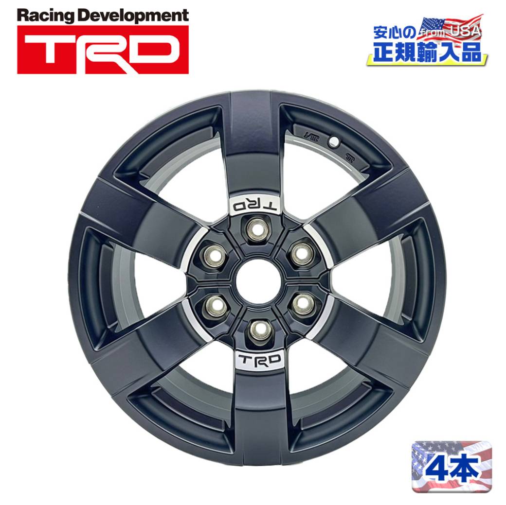 TRDホイール17インチ & BFGoodrich 4本セット　バリ山　送料込み トヨタ純正 TRD 17インチ アルミホイール マットブラック 4本