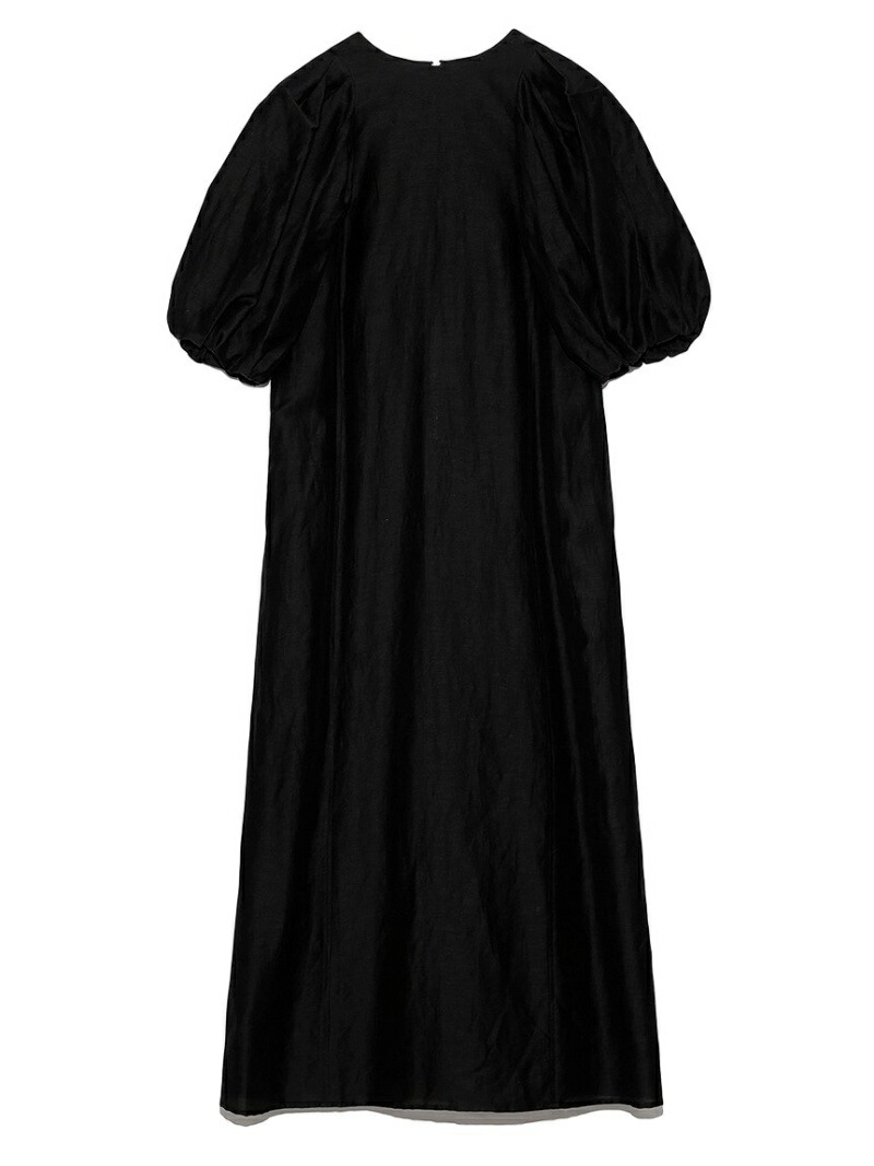 レディースファッション ワンピース 色々な ミラオーウェン Owen Mila ボリュームスリーブストレートワンピース ワンピース Fashion イエロー 送料無料 Rakuten ブラック ロングワンピース マキシワンピース