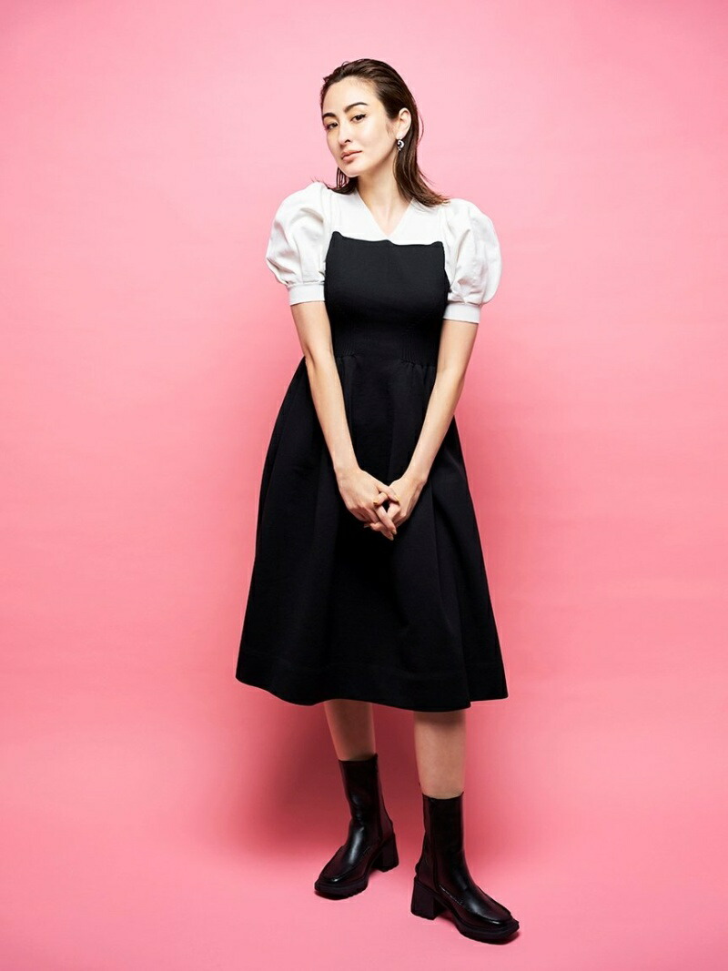 楽天市場 ホールガーメントボリューム袖ワンピース Celford セルフォード ワンピース ニットワンピース ブラック ベージュ ネイビー 送料無料 Rakuten Fashion Usagistore Usagionline公式ストア