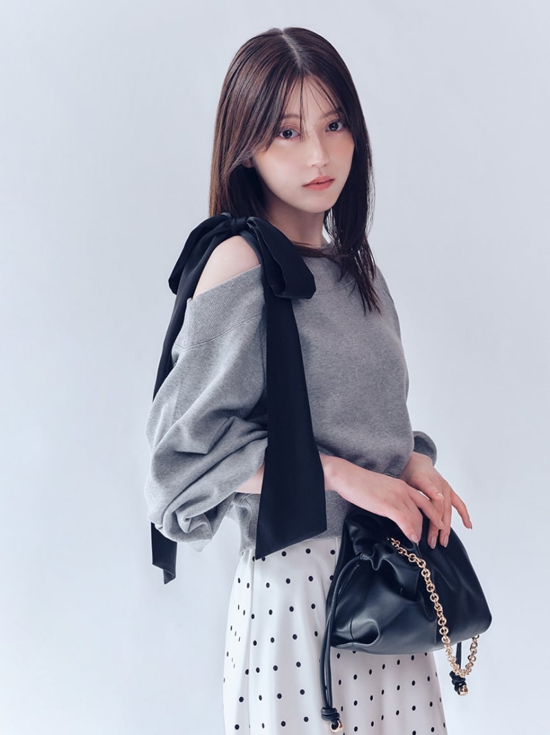 フレイアイディー FRAYI.D 2wayスクエアネックレーストップス 2way