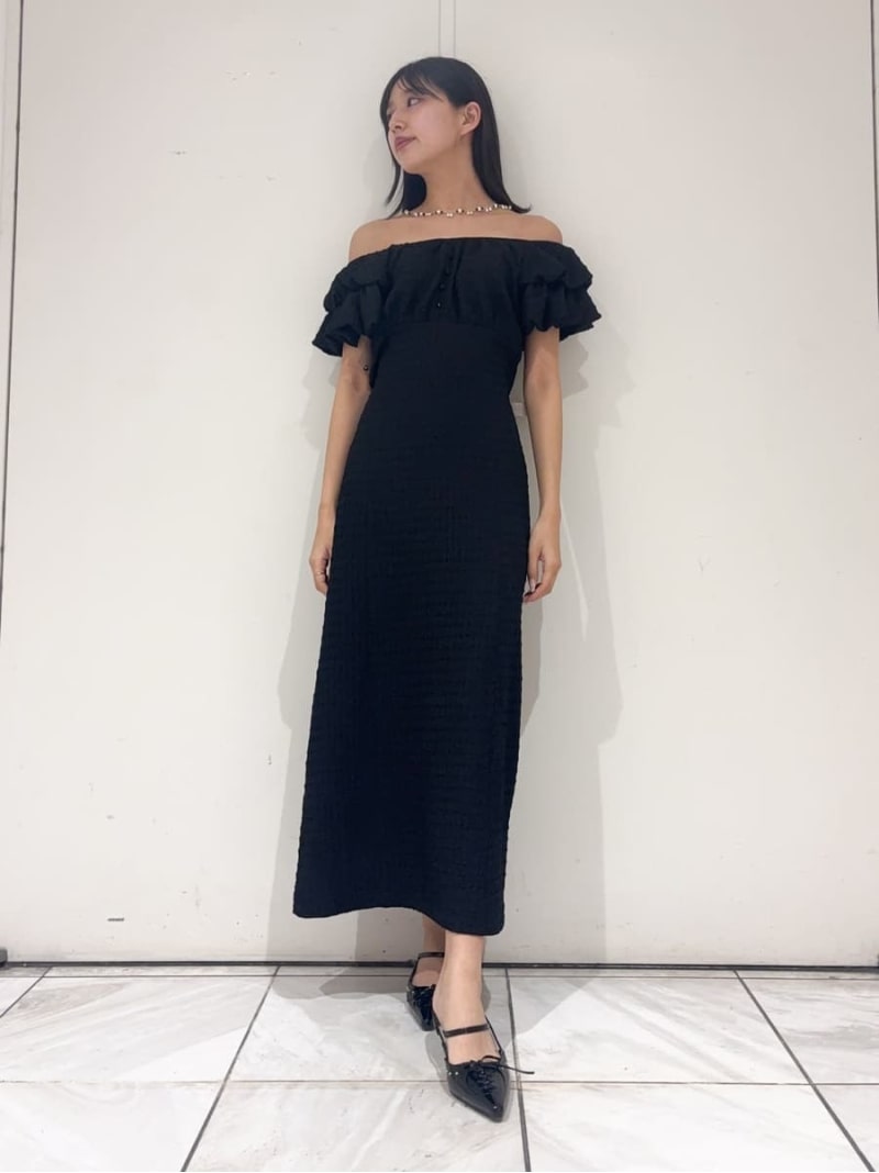 2wayダブルスリーブカットワンピース LILY BROWN リリーブラウン ワンピース・ドレス ワンピース ブラウン ブラック【送料無料】[ Fashion]