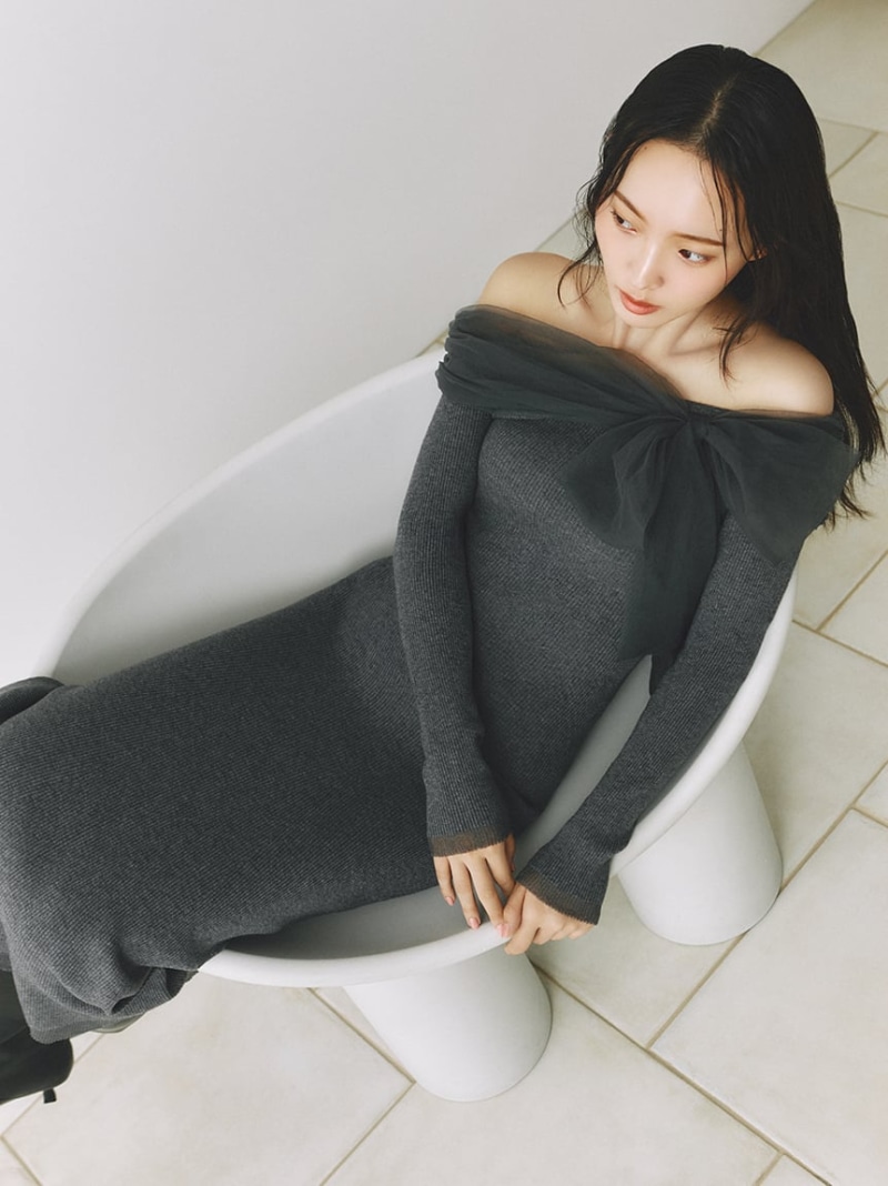 楽天市場】バイカラーポケットニットワンピース FRAY I.D フレイ