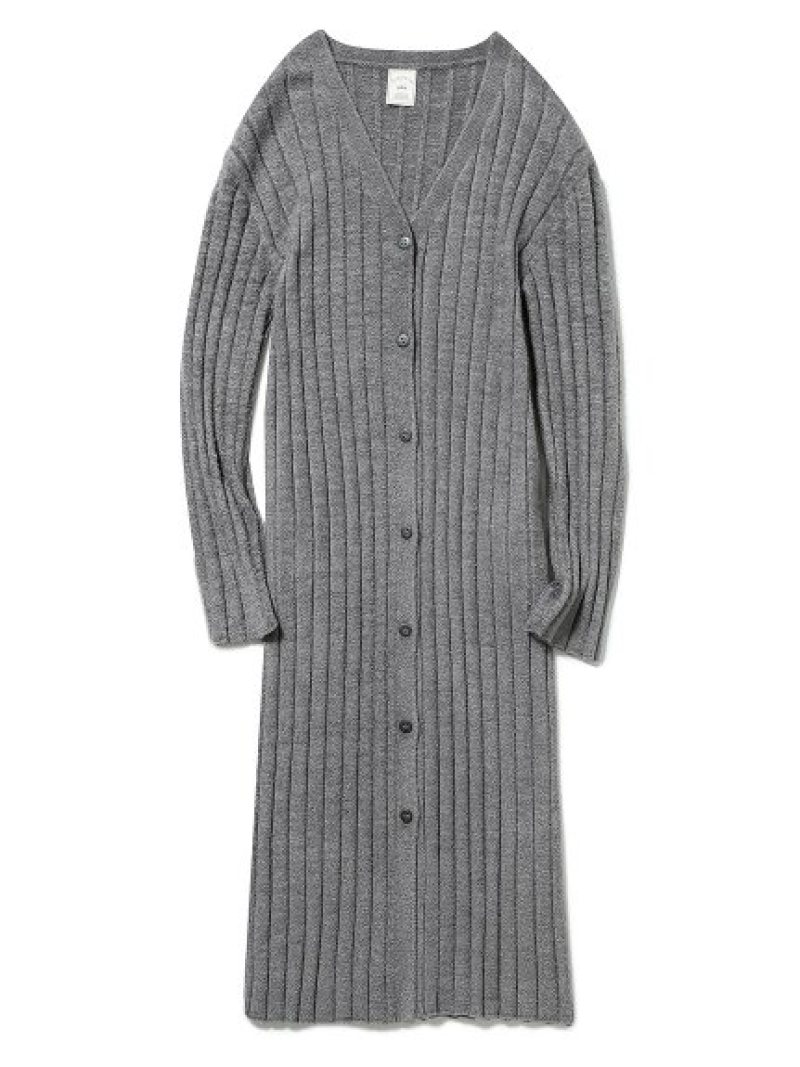 呂律暖かいスムーズィー 見隠し肋材ロングジレー Gelato Pique ジェラートピケ 肌着 夜間お召し お部屋ウェア はおり グレー 白 貨物輸送無料 Rakuten Fashion Amfaholding Com