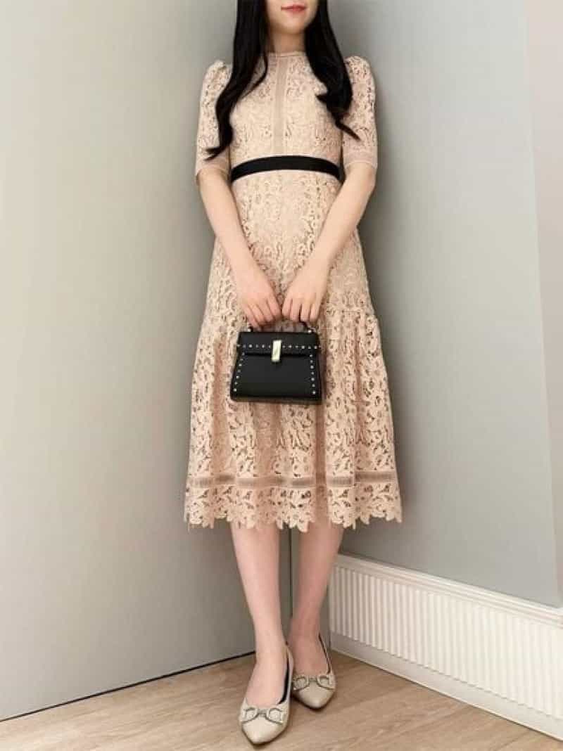 レースワンピース CELFORD セルフォード ワンピース・ドレス ドレス ネイビー【送料無料】[ Fashion]