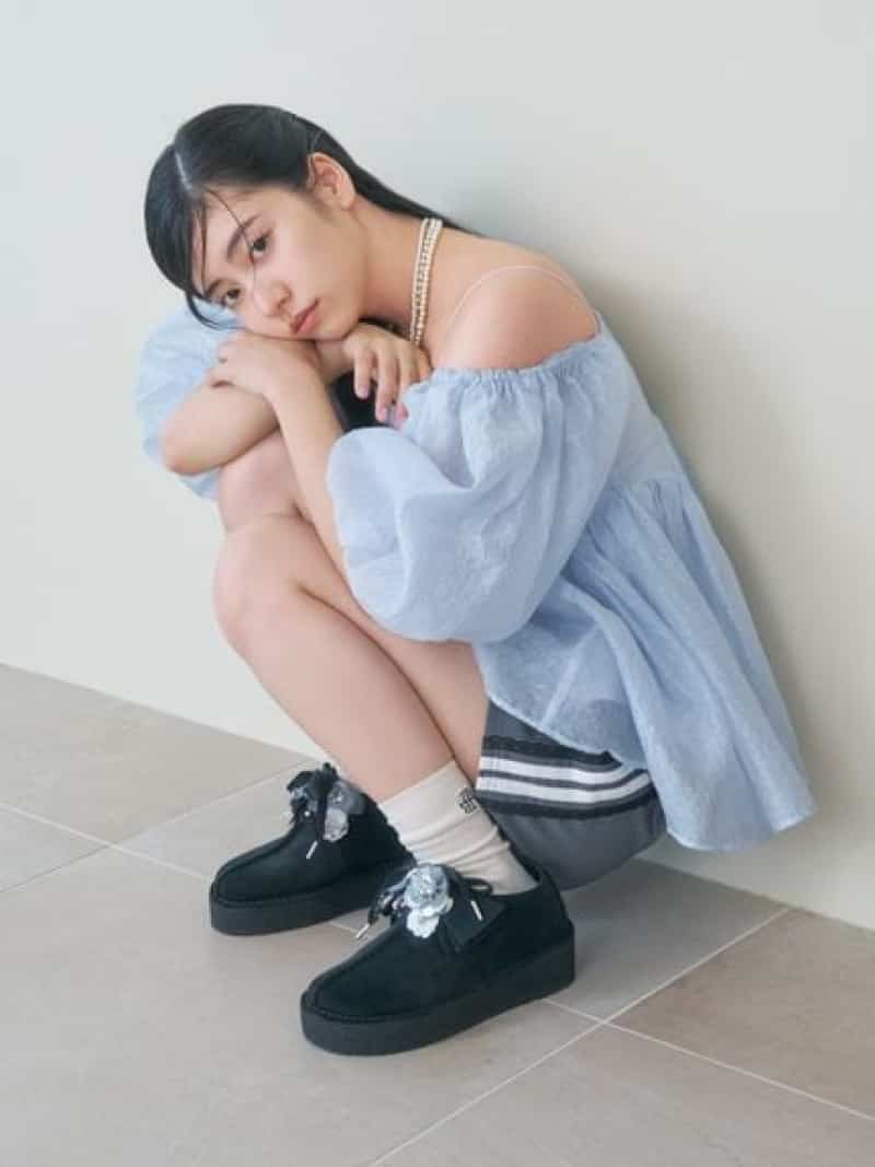 WEB限定カラー】3wayシアージャガードペプラムブラウス LILY BROWN
