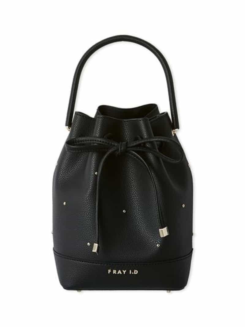 【SALE／20%OFF】ドローストリングスタッズリボンバッグ FRAY I.D フレイ アイディー 財布・ポーチ・ケース 財布 ブラック【RBA_E】【送料無料】[ Fashion]