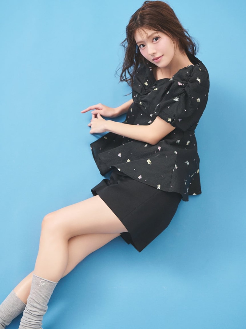 【洗える】ベルト付きショートパンツ CELFORD セルフォード パンツ その他のパンツ ブラック【送料無料】[ Fashion]