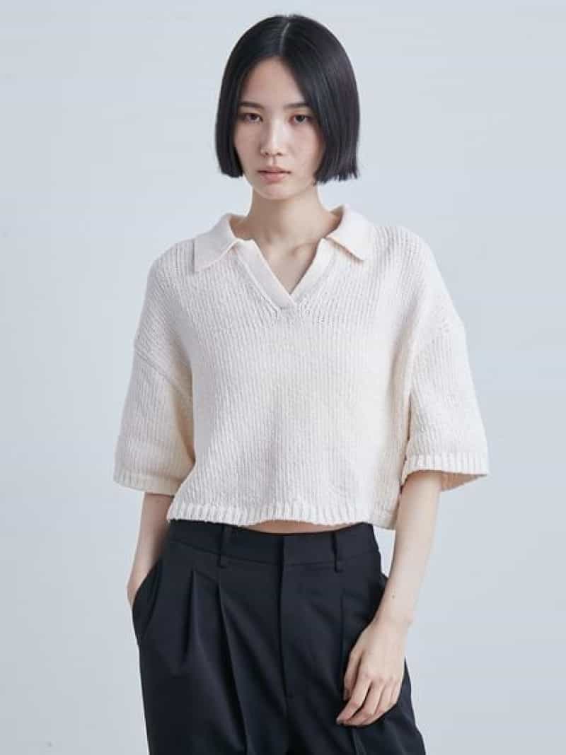 楽天市場】フロッキーチュールねじりTシャツ MIESROHE ミースロエ