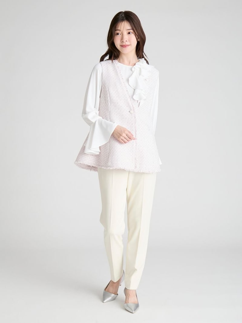 ストレッチスキニーテーパードパンツ CELFORD セルフォード パンツ その他のパンツ ピンク ブラック【送料無料】[ Fashion]