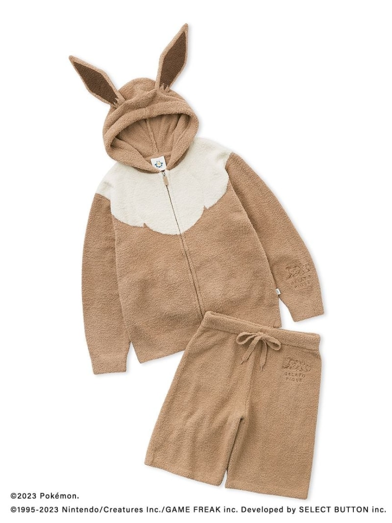 【ポケモンスリープ】メンズM ジェラピケ カビゴン パーカー&ハーフパンツ 新品 gelato pique ジェラートピケ ポケモンスリープ ジェラート