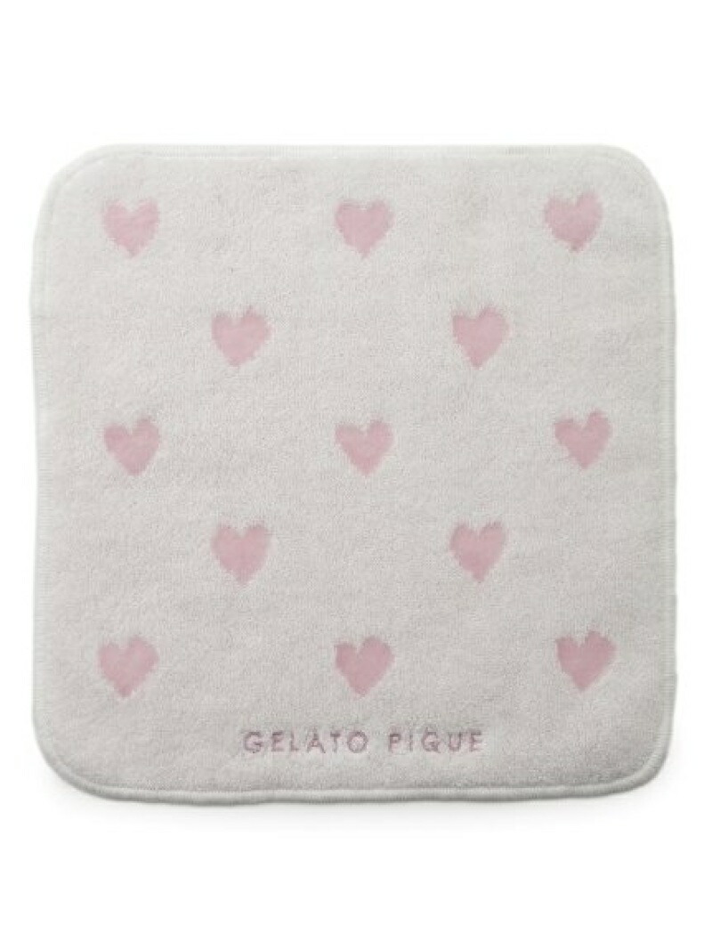 ハート柄ハンドタオル Gelato Pique ジェラートピケ ファッショングッズ