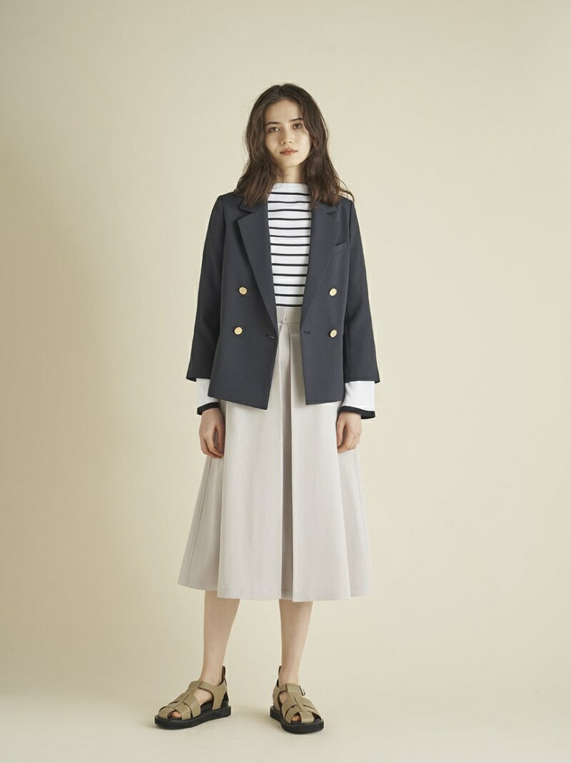 ボートネックスリットボーダーニットトップス Mila ミラオーウェン Owen