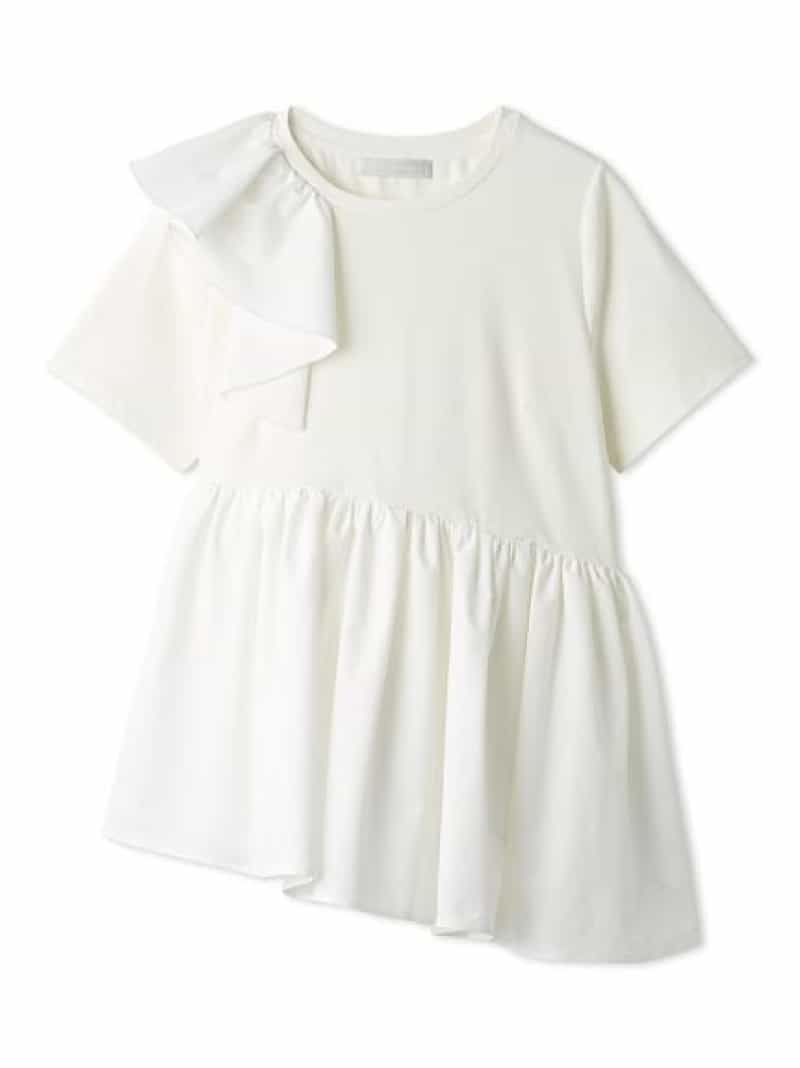 アシンメトリーカットチュニック CELFORD セルフォード トップス カットソー・Tシャツ ブラック ホワイト【送料無料】[ Fashion]｜USAGISTORE USAGIONLINE公式ストア