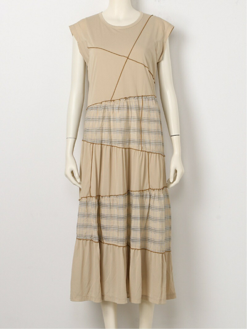 楽天市場 Rakuten Fashion Sale 45 Off パッチワークカットワンピース Furfur ファーファー ワンピース ノースリーブ ワンピース ベージュ ブラック ホワイト Rba E 送料無料 Usagistore Usagionline公式ストア