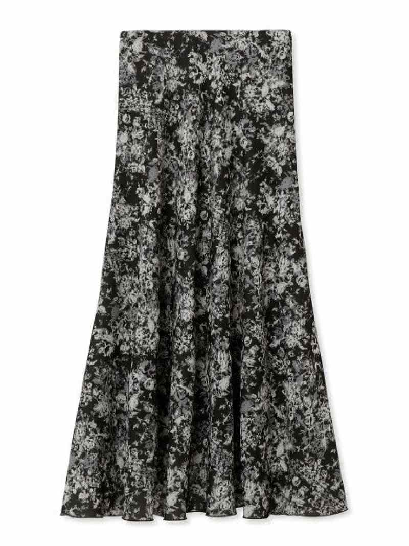 SALE／50%OFF】シフォンジョーゼットナロースカート