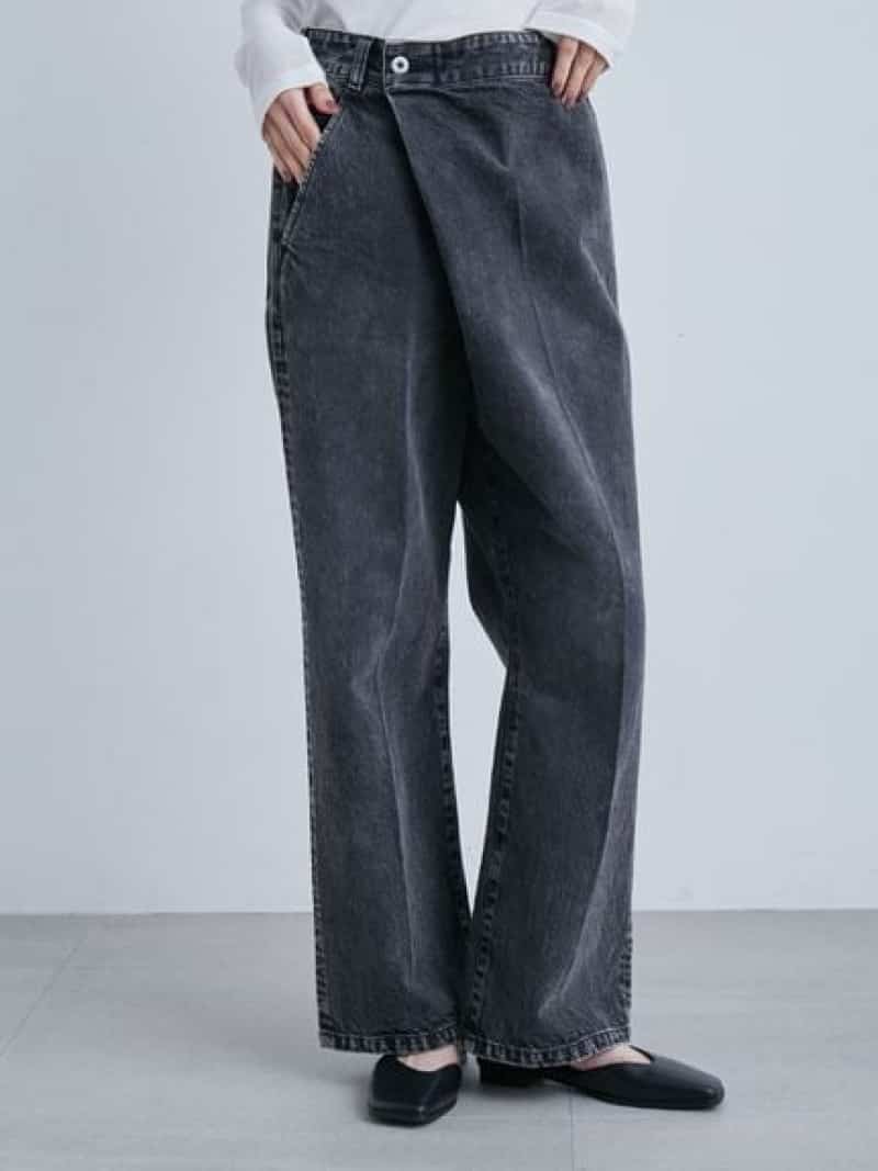 【SALE／50%OFF】オーガニックデニムラップPT MIESROHE ミースロエ パンツ ジーンズ・デニムパンツ ブラック【RBA_E】【送料無料】[ Fashion]