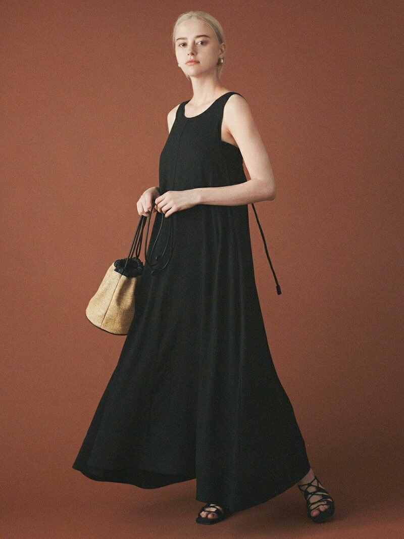 楽天市場 Emmi Atelier インパクトリネンワンピース Emmi エミ ワンピース ロングワンピース マキシワンピース ブラック レッド 送料無料 Rakuten Fashion Usagistore Usagionline公式ストア