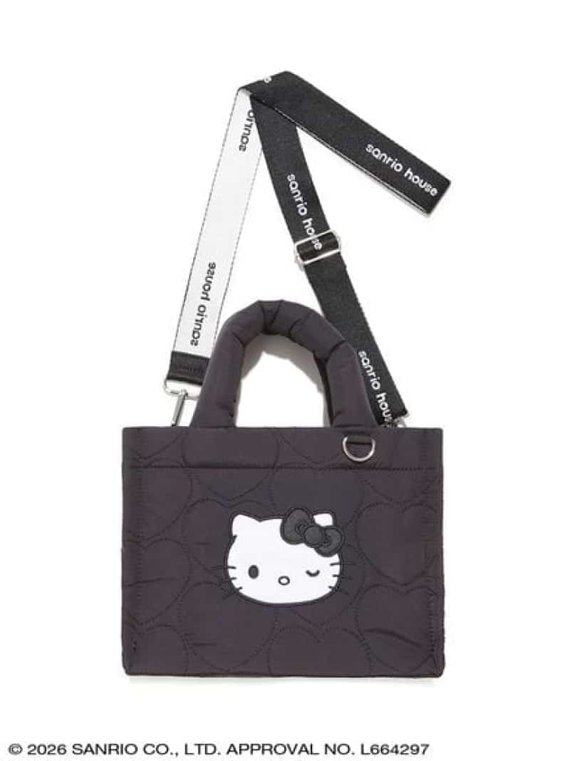 ハローキティ 2WAYハートキルティングバッグ sanrio house サンリオ ハウス バッグ その他のバッグ レッド ブラック【送料無料】[ Fashion]