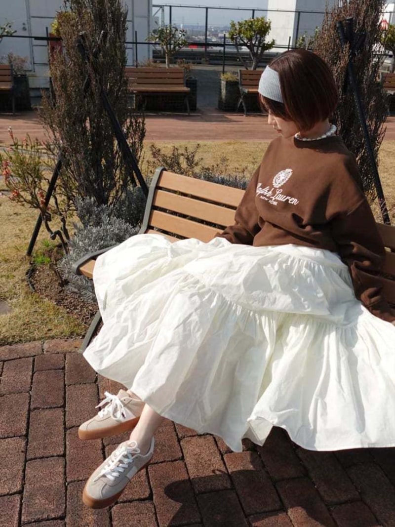 ボリュームフレアスカート SNIDEL スナイデル スカート ロング・マキシスカート ブラック【送料無料】[ Fashion]