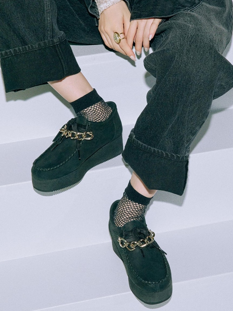 【SALE／30%OFF】CLARKS ワラクラフトロー【LILY BROWNカスタム】 LILY BROWN リリーブラウン シューズ・靴 その他のシューズ・靴 ブラック【RBA_E】【送料無料】[ Fashion]