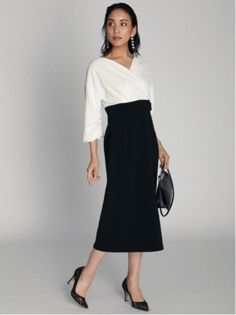 楽天市場 Rakuten Fashion カシュクールドッキングワンピース Celford セルフォード ワンピース ワンピースその他 ブラック ベージュ ネイビー 送料無料 Usagistore Usagionline公式ストア