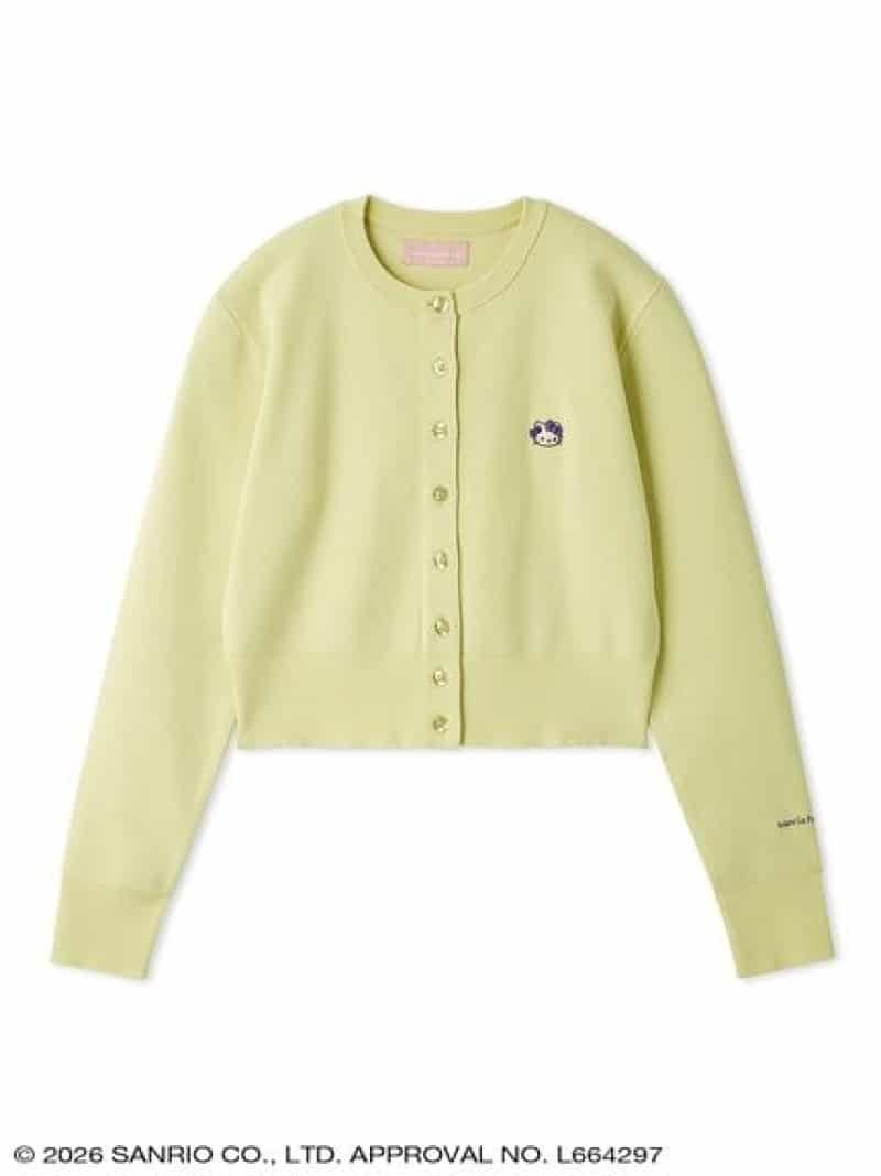 【HELLO KITTY】クルーネックワンポイントカーディガン sanrio house サンリオ ハウス トップス カーディガン ピンク【送料無料】[ Fashion]