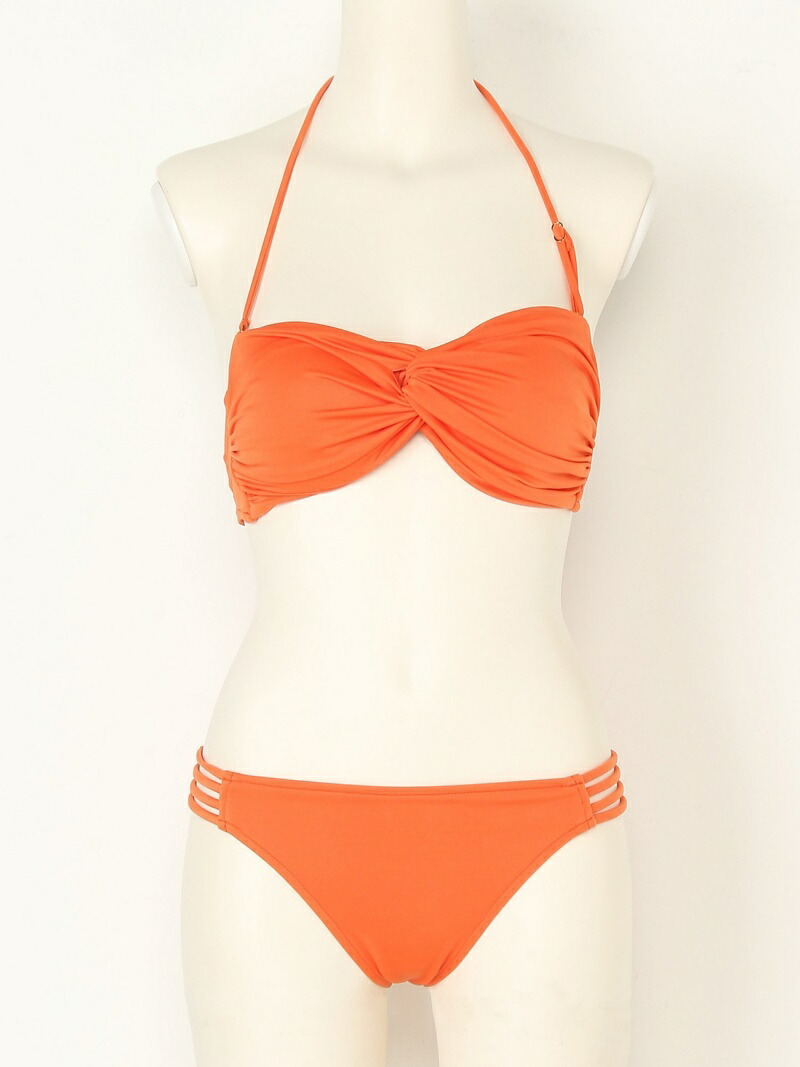 Rakuten Fashion オフショルチュニック附きビキニ Lily Brown リリーブラウン 運動競技 スイムスーツ 水着 紅ミカン ニグロ 青味 送料無料 Foxunivers Com