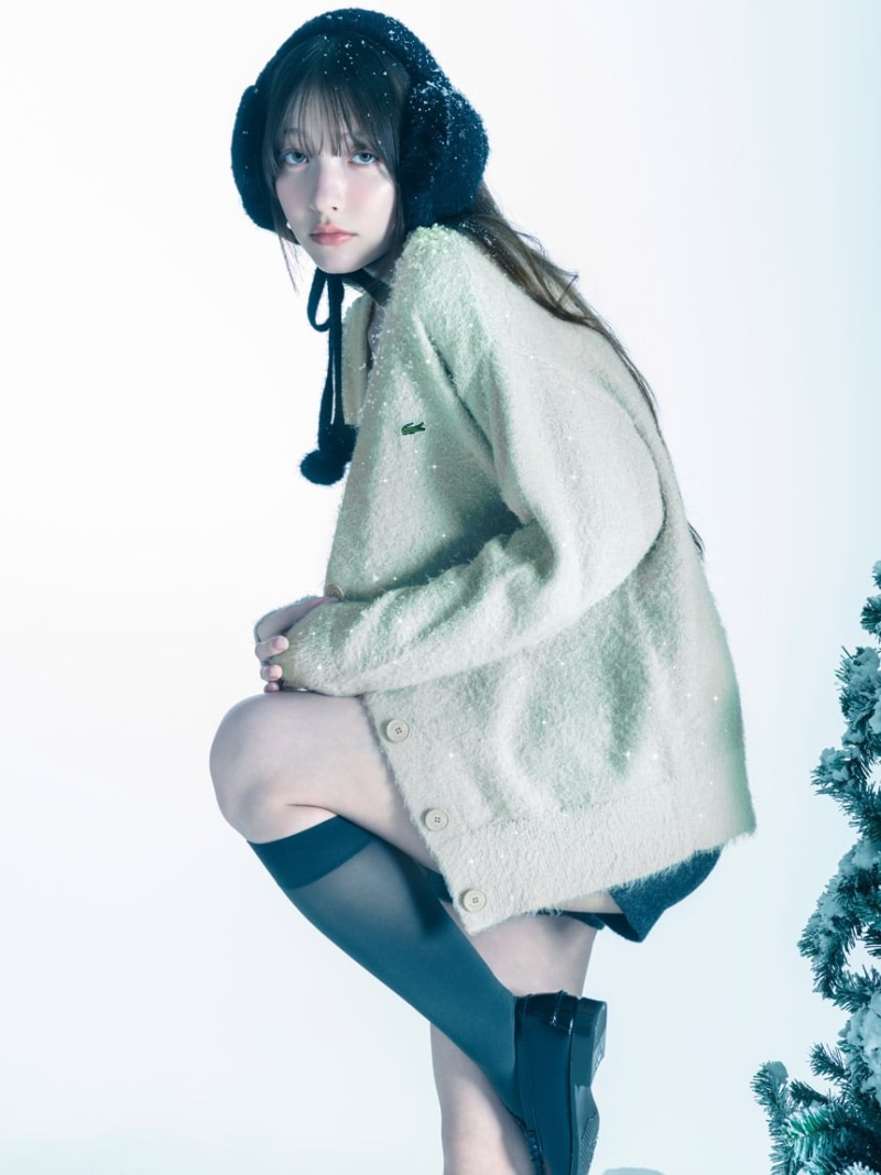 【SALE／40%OFF】LACOSTE/ラメニットカーディガン SNIDEL スナイデル トップス カーディガン グリーン【RBA_E】【送料無料】[ Fashion]