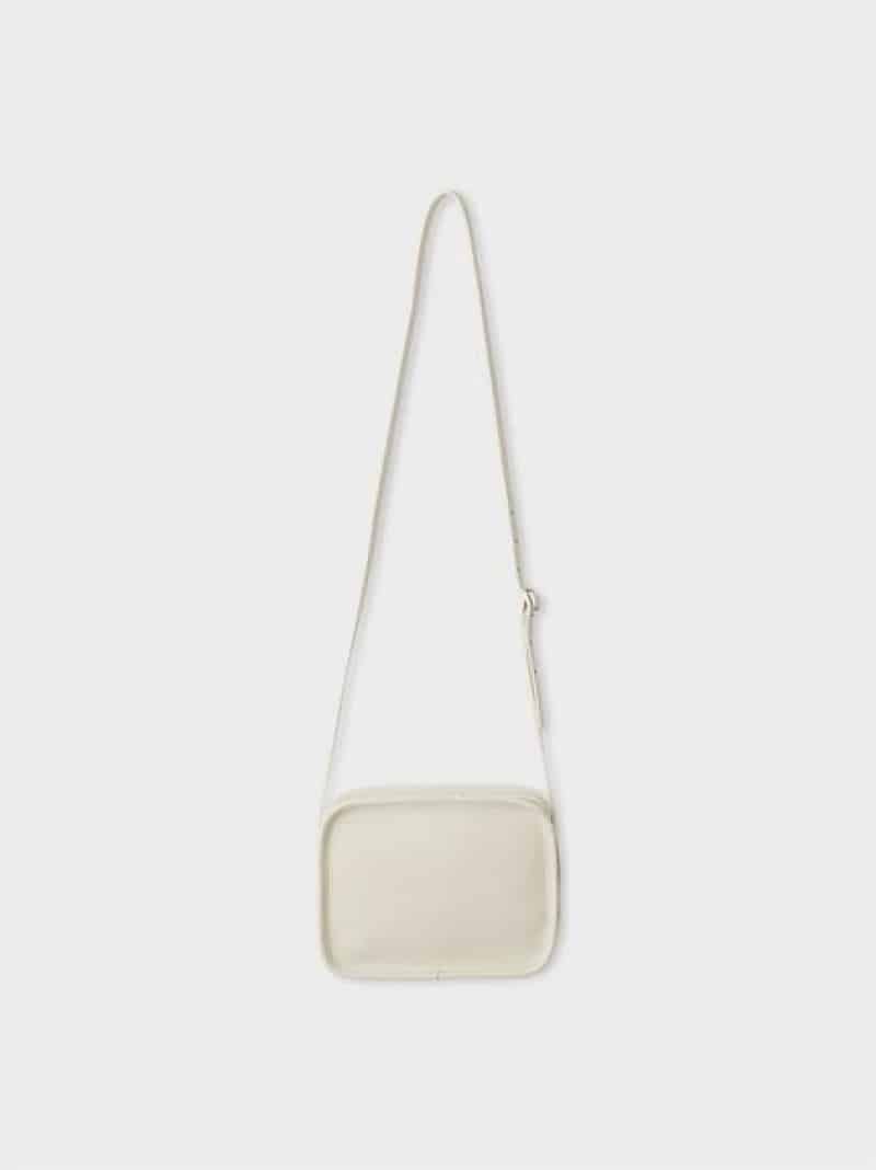 スクエアレザーショルダーバッグ MIESROHE ミースロエ バッグ ショルダーバッグ ホワイト ブラック【送料無料】[ Fashion]｜USAGISTORE USAGIONLINE公式ストア