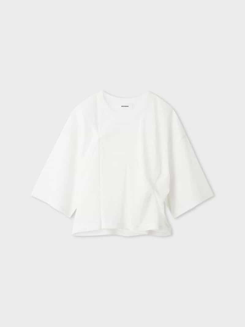 チュールレイヤードツイストTシャツ MIESROHE ミースロエ トップス カットソー・Tシャツ ブラック ホワイト【送料無料】[ Fashion]｜USAGISTORE USAGIONLINE公式ストア