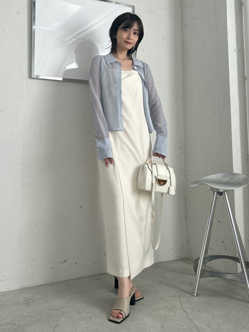 FRAY I .D ドレープサテンキャミワンピース／ウォッシャブル