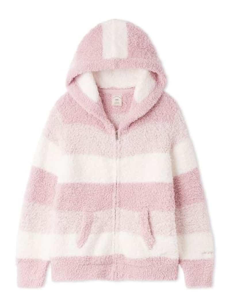 【新品】✨2025ジェラートピケA もこもこルームウェア　上下　ピンク 美品ジェラートピケうさぎルームウェア ピンク