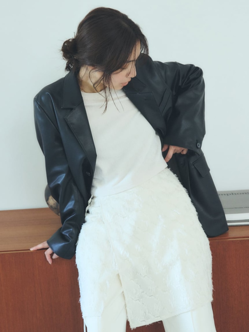 楽天市場】フロッキーチュールねじりTシャツ MIESROHE ミースロエ