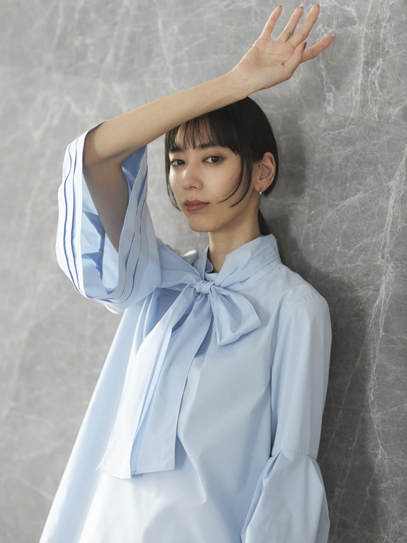 SALE／50%OFF】ベルスリーブバックリボンブラウス CELFORD セル 