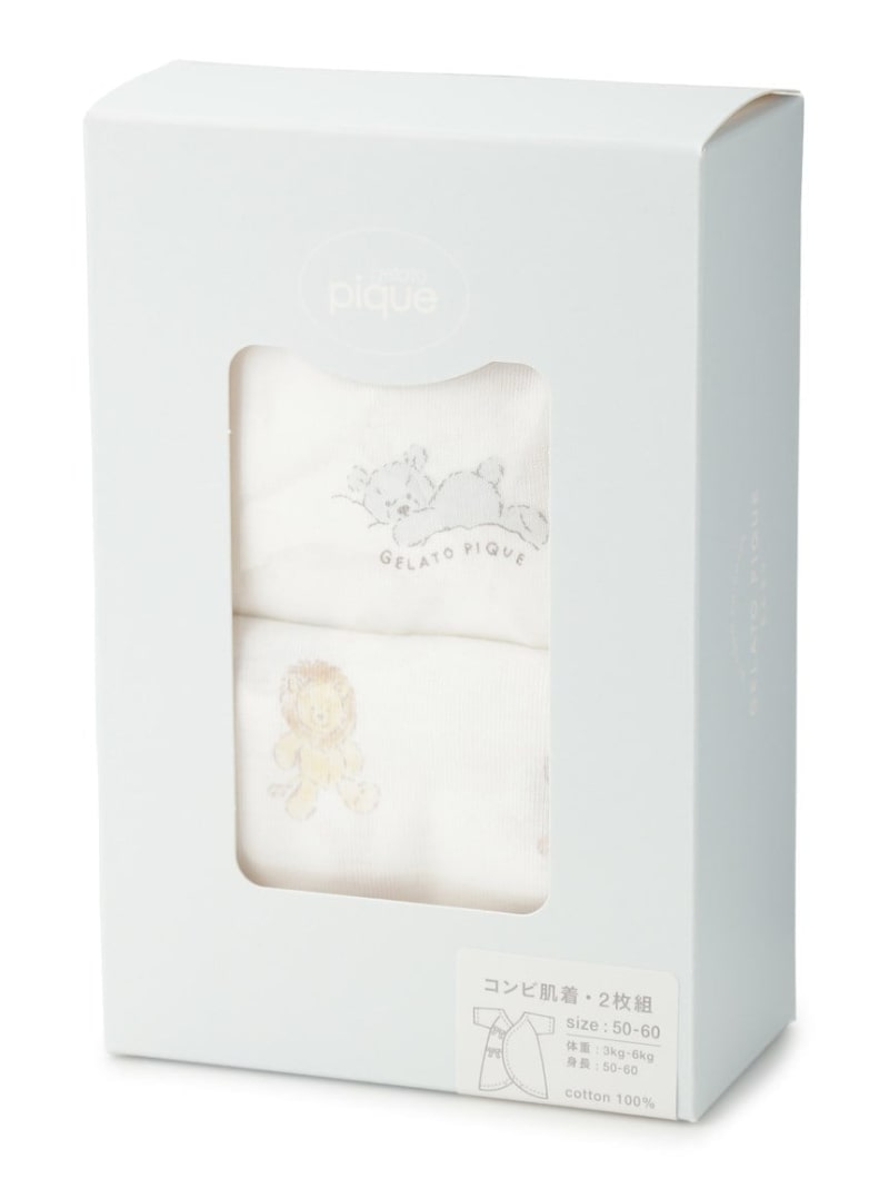 新生児 ぬいぐるみモチーフコンビ肌着 Gelato Pique ジェラートピケ ワンピース キッズワンピース ホワイト 送料無料 Rakuten Fashion Butlerchimneys Com