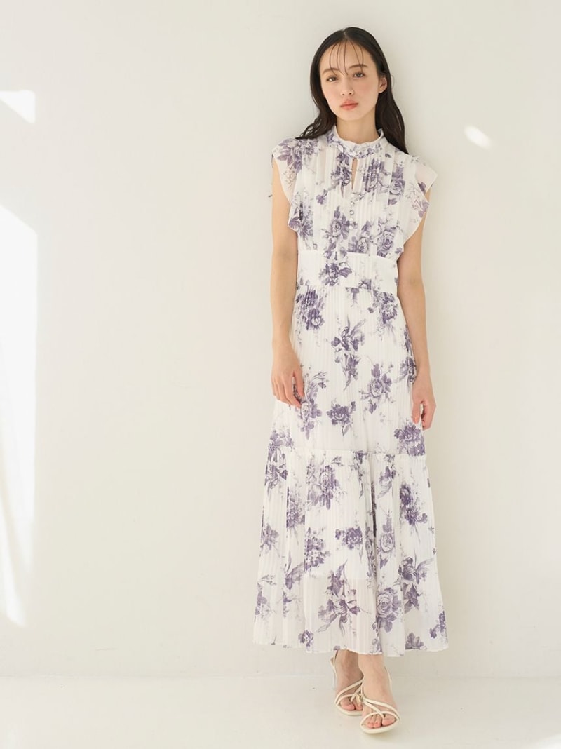 【開口部制限事項大いさあり】Sustainableプリーツプリントワンピース SNIDEL スナイデル 衣裳・御召しもの 衣裳 白いこと【貨物輸送無料】[ Fashion]