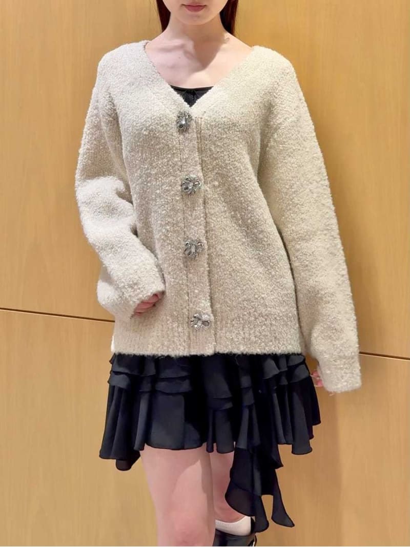 スナイデル♡【Chacott】チュールスリーブニットカーディガン♡チャコット 楽天市場】【Chacott】チュールスリーブニットカーディガン SNIDEL