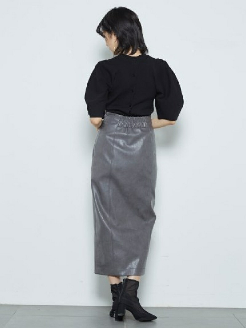 正規激安 Fauxレザータイトスカート Snidel スナイデル スカート ミニスカート グレー ホワイト ピンク Rakuten Fashion 特売 Etimad Alamah Om