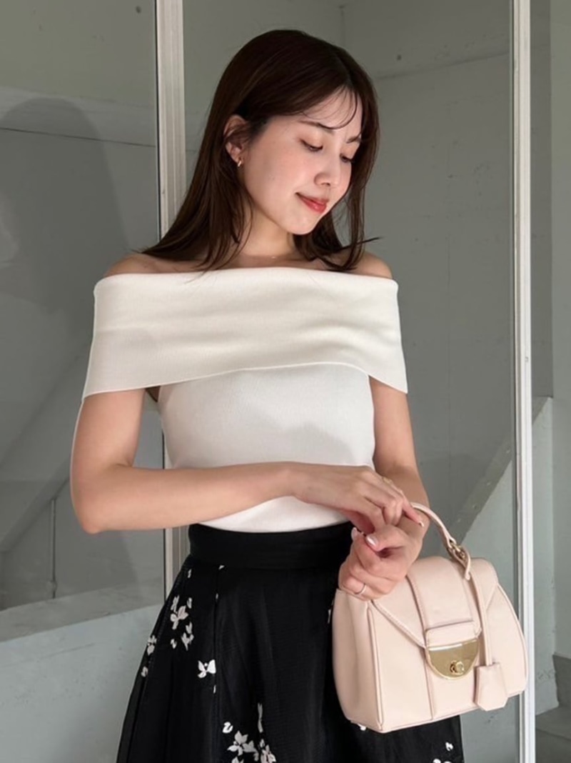 FRAY I.D フレイアイディー　オフショルニットトップス 楽天市場】【SALE／40%OFF】オフショルニットトップス FRAY I.D