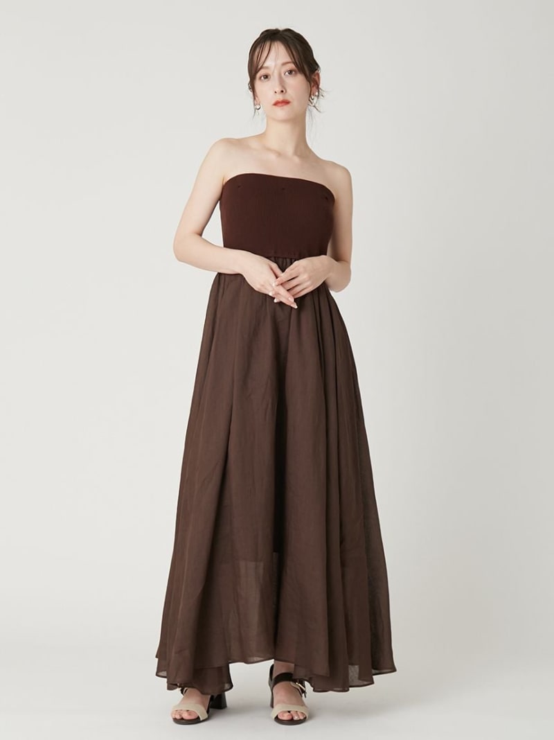 ニットドッキングキャミワンピース FRAY I.D フレイ アイディー ワンピース・ドレス ワンピース【送料無料】[ Fashion]