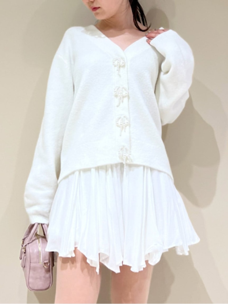 サ*イ様 SNIDEL エンブロイダリーレースカーディガン　フリーサイズ　ピンク サ*イ様 SNIDEL エンブロイダリーレースカーディガン