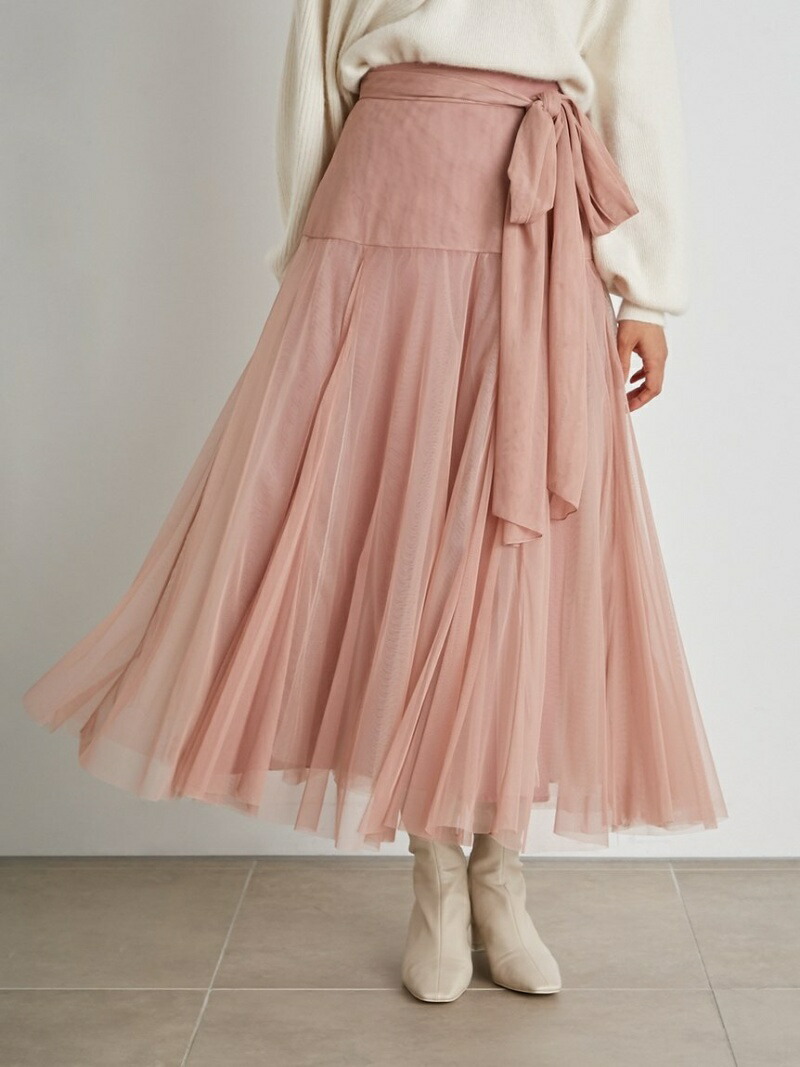 ハイウエストチュールスカート Snidel スナイデル スカート ハイウエストチュールスカート Snidel スナイデル スカート