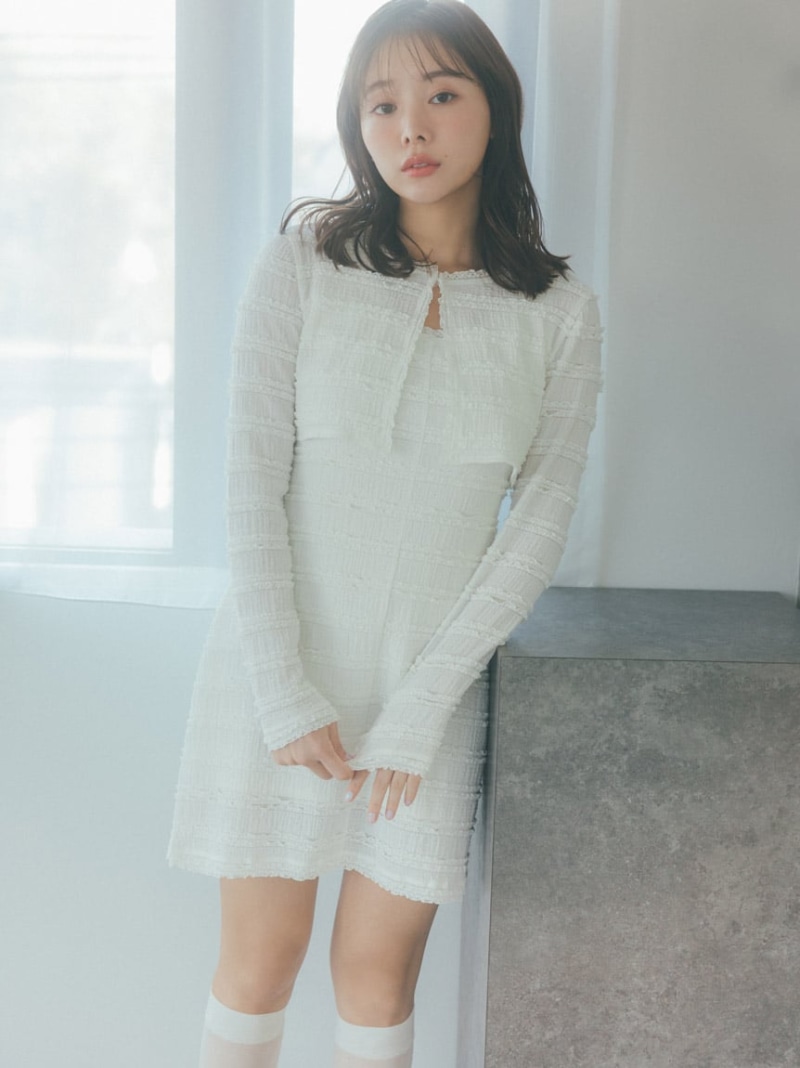楽天市場】【SALE／40%OFF】シアーショルダーミニワンピース