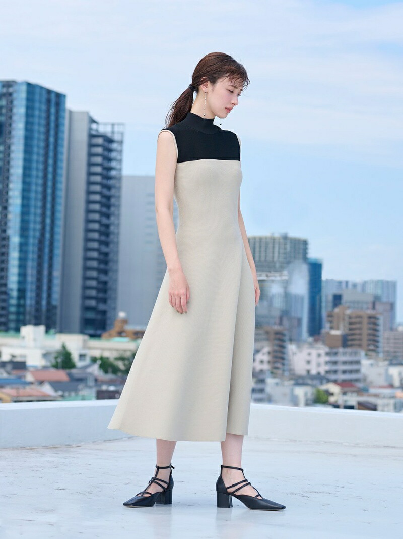 SALE／50%OFF】ホールガーメントフレアニットワンピース FRAY I.D  