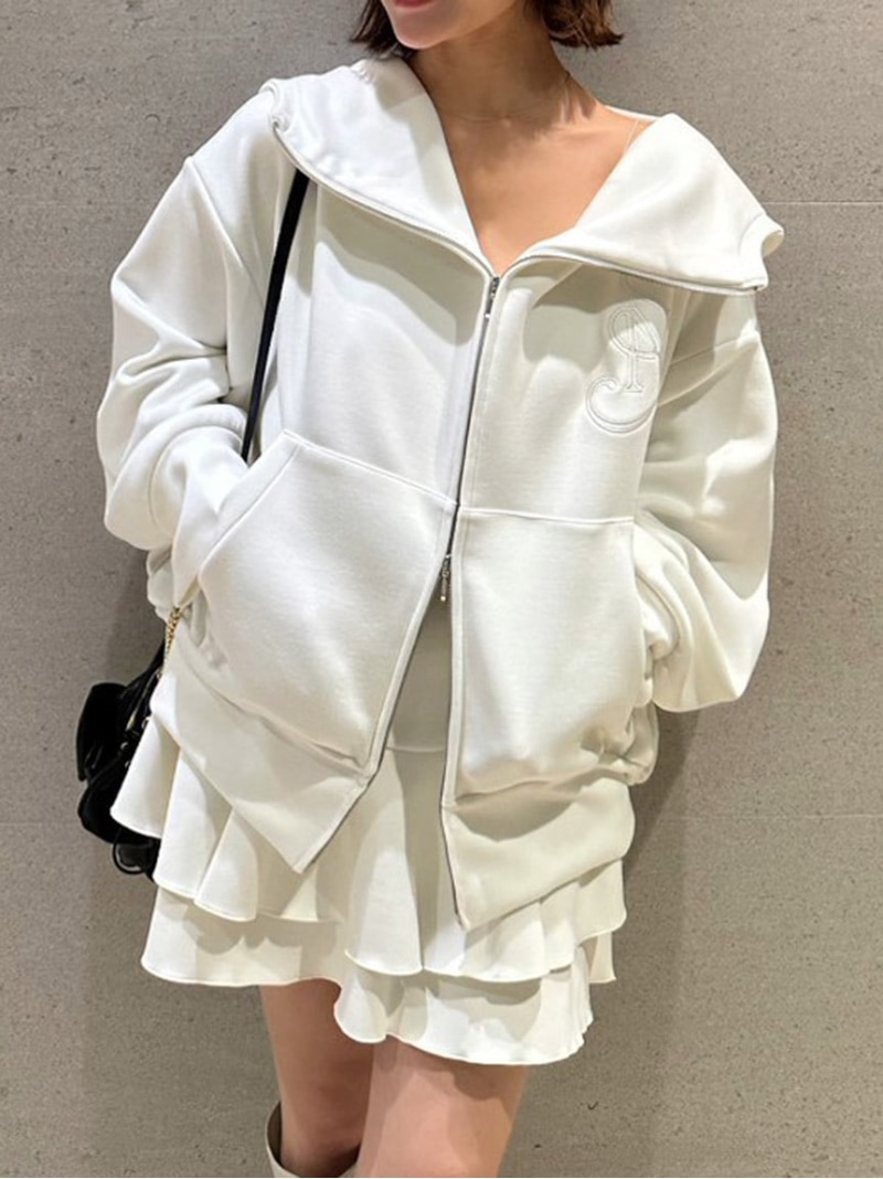 ボンディングスカショーパン SNIDEL スナイデル パンツ その他のパンツ グレー ホワイト【送料無料】[ Fashion]