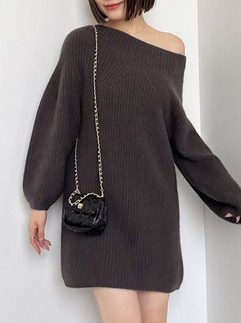 【SALE／50%OFF】ラクーンミニニットワンピース SNIDEL スナイデル ワンピース・ドレス ワンピース ピンク【RBA_E】【送料無料】[ Fashion]